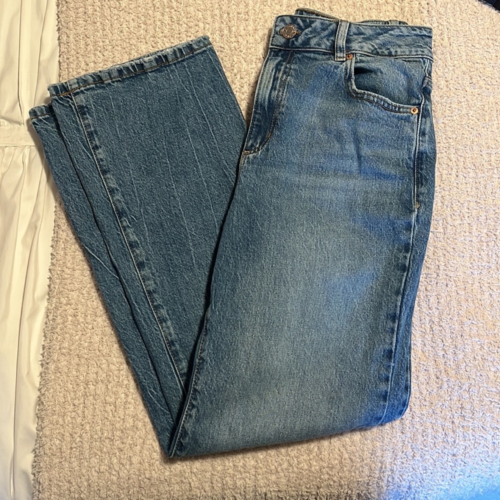 Garage flare denim jeans